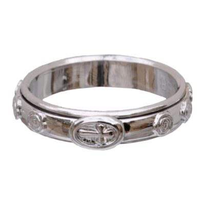 Sterling Silver Spinning Ring Rosary